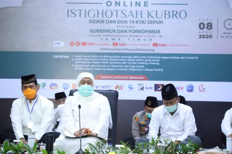 Gelar Istighosah Kubro Online, Khofifah: Ini adalah Ikhtiar Batin Kita Semua