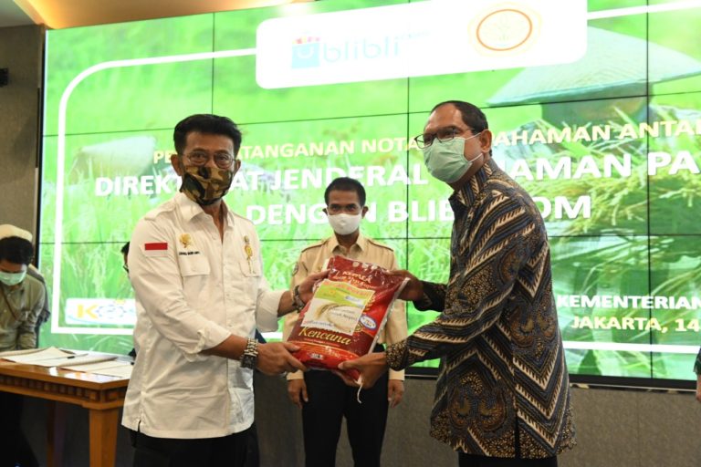Kementan Gandeng Blibli Kerjasama Pasarkan Beras