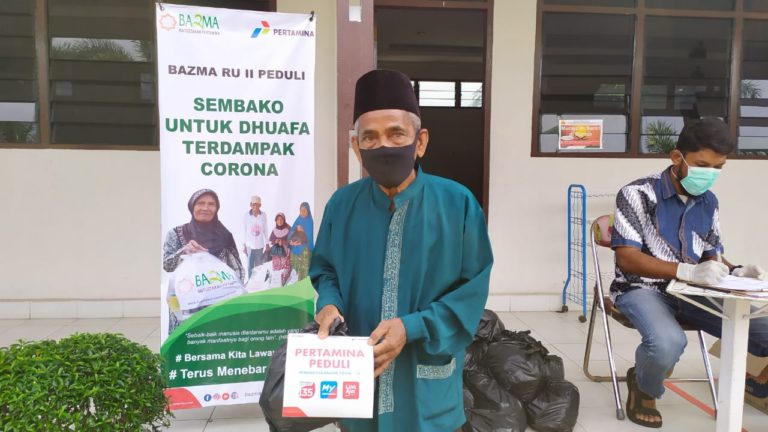 Dana Zakat Pertamina Salurkan 1.500 Paket Sembako bagi Masyarakat Terdampak Covid di Dumai