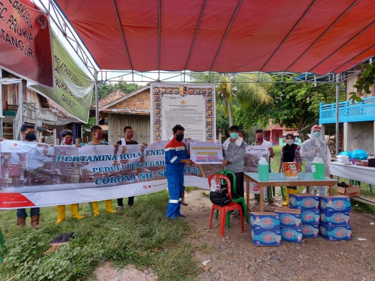 PHE Ogan Komering-PHE Raja Tempirai Bantu Garda Terdepan Penanganan Covid-19