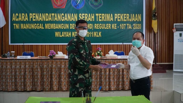 Ditengah Pandemi Corona, Kodam Tanjungpura Sukses Gelar TMMD Ke-107 di Tiga Wilayah