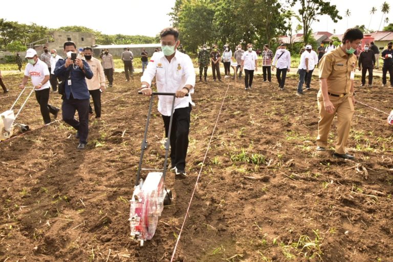 Mentan Syahrul dan Gubernur Sulut Tanam Kedelai Antisipasi Dampak Covid-19