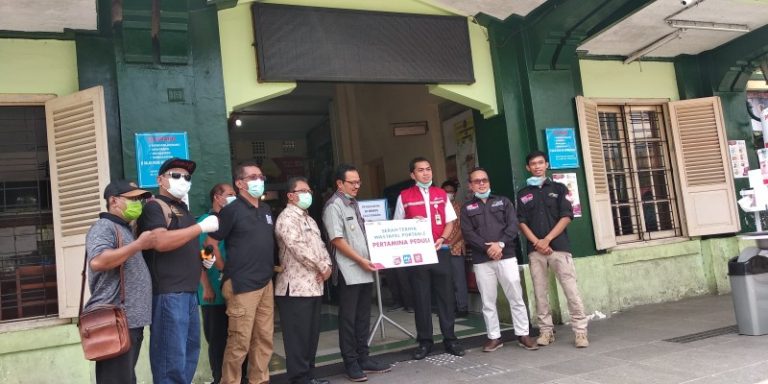 Efektif Cegah Corona, Pertamina Sebar Wastafel Portable di Pasar Tradisional Kota Semarang