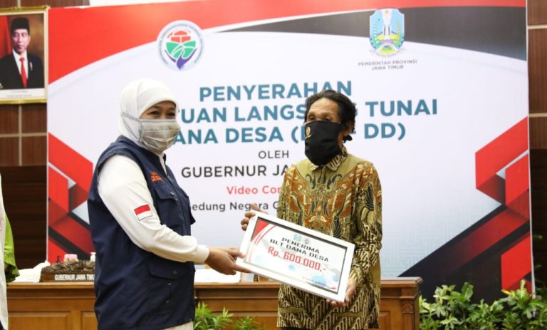 Khofifah Dorong Percepatan Penyaluran BLT Dana Desa Jatim sebelum Lebaran