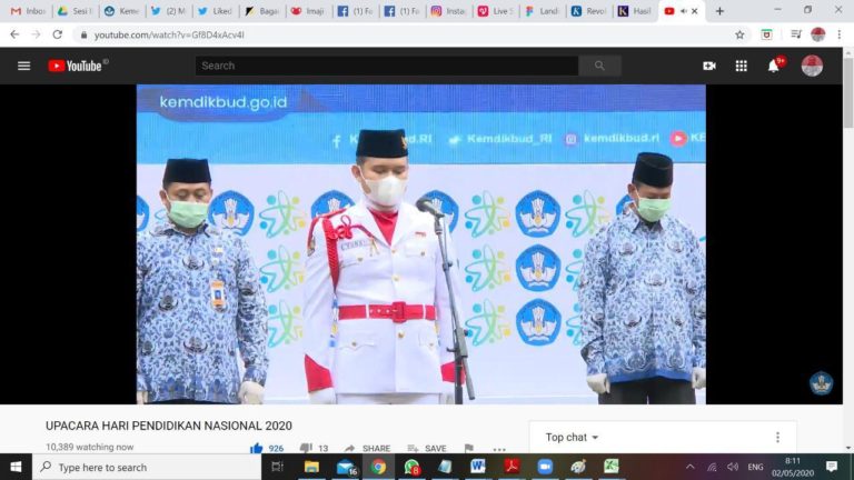 Upacara Hardiknas 2020 Digelar Secara Terpusat, Sederhana, dan Khidmat di Masa Darurat Covid-19