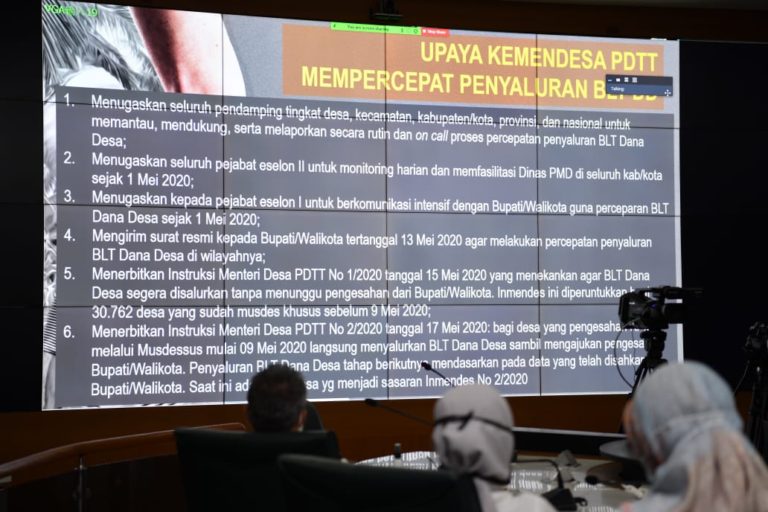 Percepat Penyaluran BLT DD, Mendes: Ya Sudah Segera Cairkan, Tidak Usah Repot-repot