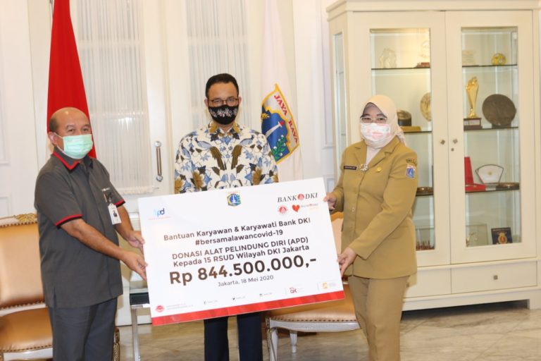 Bank DKI Salurkan Donasi Rp5 miliar untuk Penanggulangan Covid-19 di Jakarta