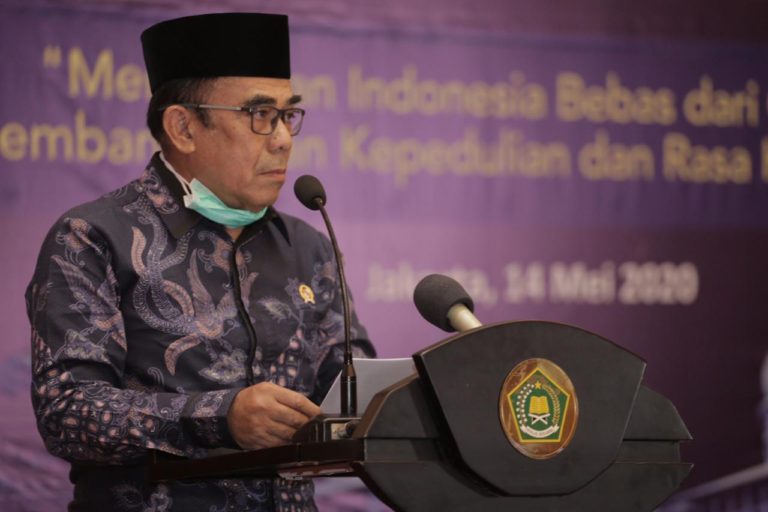 Doa Kebangsaan dan Kemanusiaan, Menag: Semoga Tuhan Cabut Wabah Covid-19
