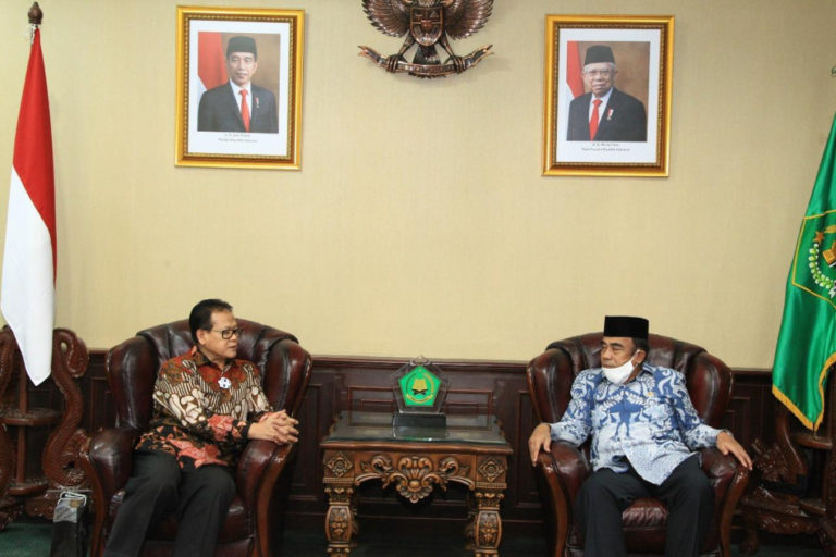 Temui Menag, Rokhmin Dahuri Paparkan Konsep Pengembangan Pesantren Maritim