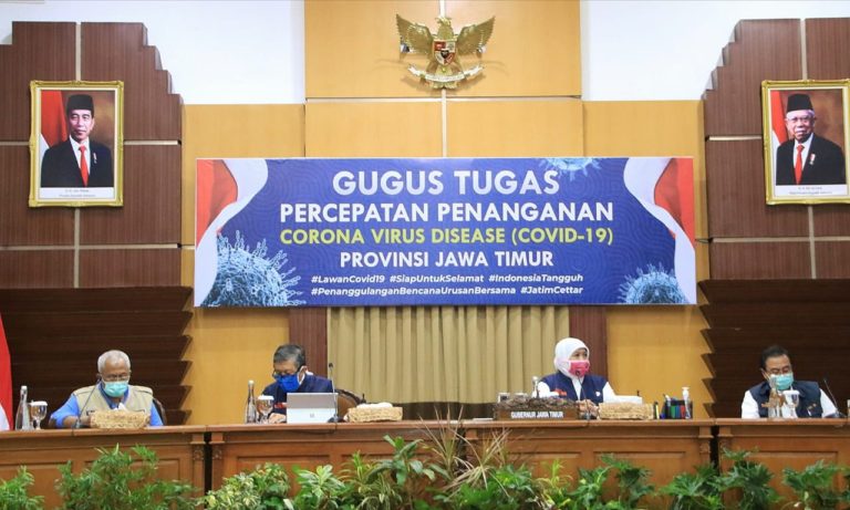 Khofifah: Alhamdulilah, Empat Wilayah Jatim Sudah Berstatus Zona Kuning