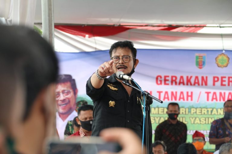 Mentan Lakukan Gerakan Percepatan Tanam Di Lampung Tengah