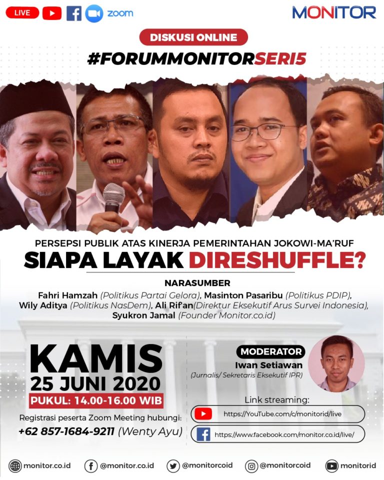 Persepsi Publik atas Kinerja Pemerintahan Jokowi-Ma’ruf; Siapa Layak Direshuffle?