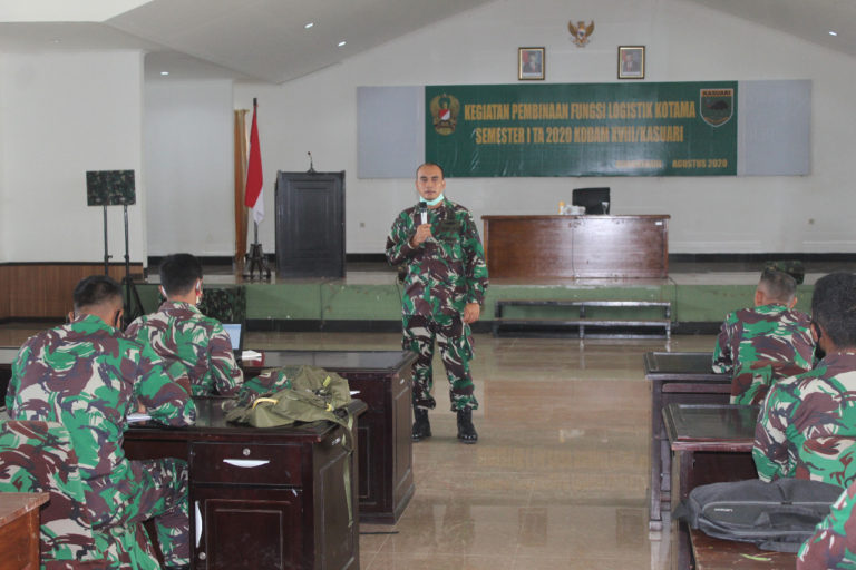 Kodam Kasuari Mulai Pembekalan Binfunglog Semester I TA 2020