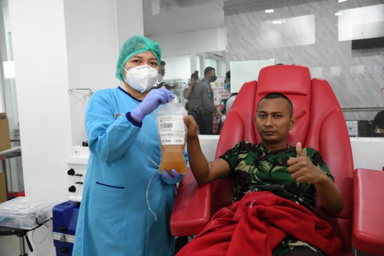 32 Perwira Secapa AD Ikuti Donor Plasma Darah Lanjutan