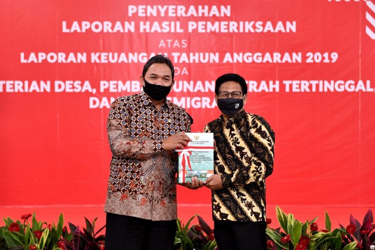 Mendes Terima Laporan Hasil Pemeriksaan dari BPK