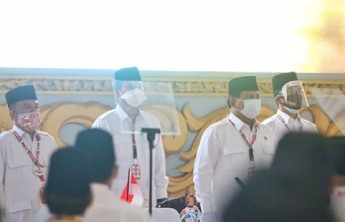 Disaksikan Megawati, Prabowo Kembali Dikukuhkan sebagai Ketum Gerindra