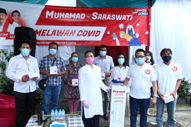 Saraswati Serahkan 10 Ribu Alat Rapid Test ke Tenaga Medis di Tangsel