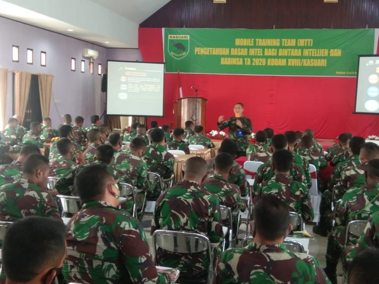 Kodam Kasuari Bekali Bintaranya dengan Kemampuan Intelijen