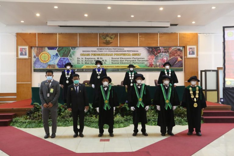 Tiga Profesor Riset Dikukuhkan, Mentan SYL: Modal Mewujudkan Pertanian 3M