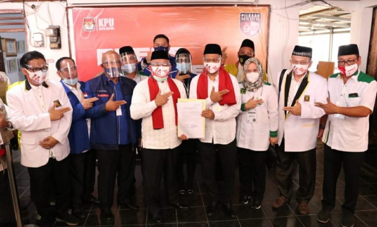 Resmi Daftar ke KPU Depok, Idris-Imam Janji Kedepankan Politik Santun