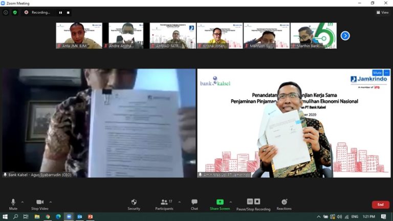 Jamkrindo Kerjasama dengan Bank Kalsel untuk Jamin Kredit Modal Kerja