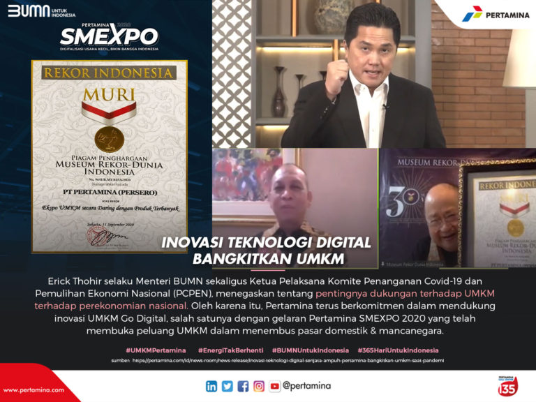 Inovasi Teknologi Digital, Senjata Ampuh Pertamina Bangkitkan UMKM saat Pandemi