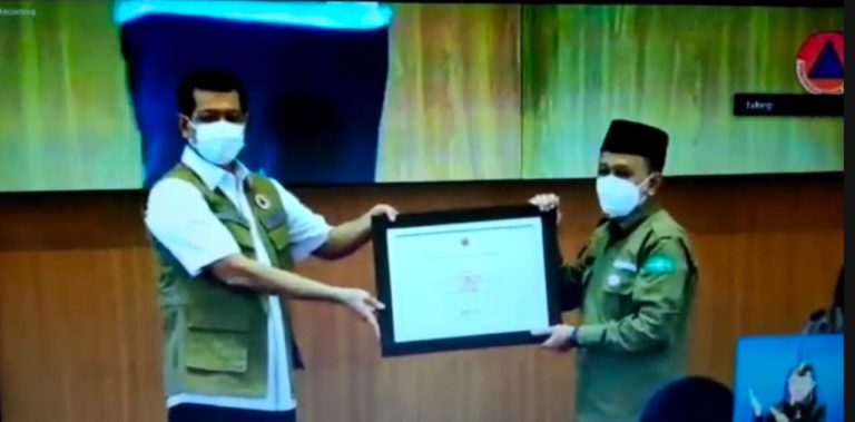 LPBI NU Raih Penghargaan BNPB atas Kontribusi terhadap Berbagai Bencana