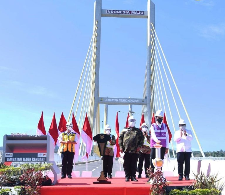 Diresmikan Presiden Jokowi, Jembatan Teluk Kendari Dukung Pengembangan Wilayah di Sultra