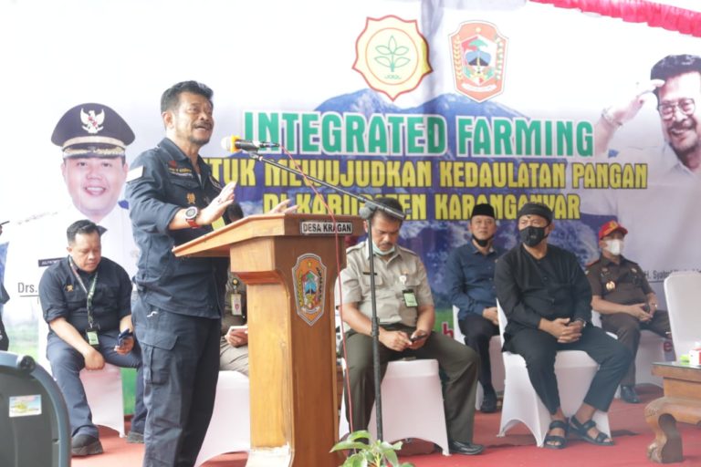 Mentan SYL Inginkan Replikasi Pola Integrated Farming di Karanganyar