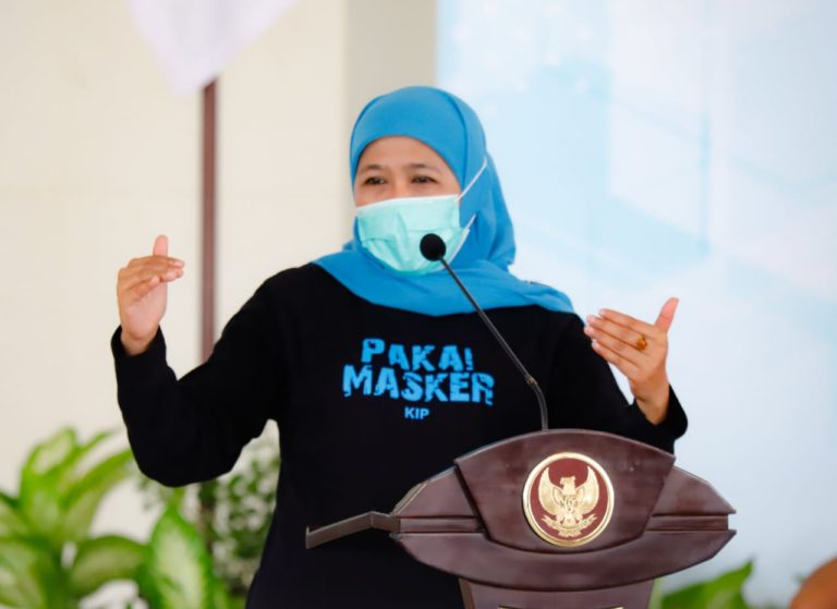 Kasus Aktif Covid-19 Tersisa 5.56%, Khofifah: Jatim Konsisten Lakukan Screening dan Testing