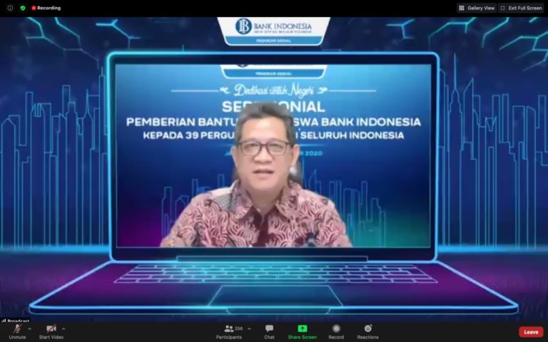Bank Indonesia Beri Beasiswa ke 2.200 Mahasiswa di 39 Perguruan Tinggi