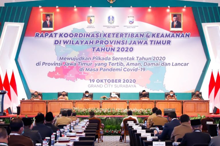 Pemprov Jatim Gelar Rakor Wujudkan Pilkada Tertib Sesuai Protokol Covid-19