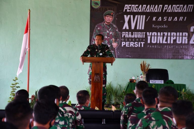 Pangdam Kasuari: Saya Ingin Jadikan Kalian Prajurit yang Profesional