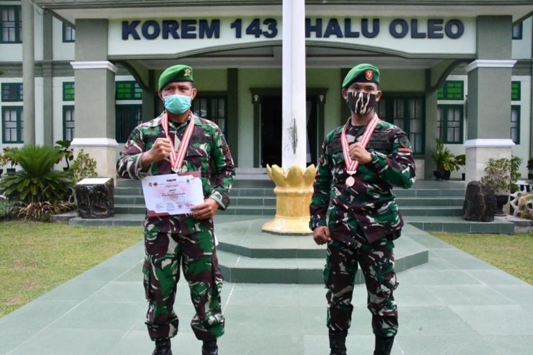 Kapenrem HO Sebut Dua Prajuritnya Telah Harumkan Nama Sultra