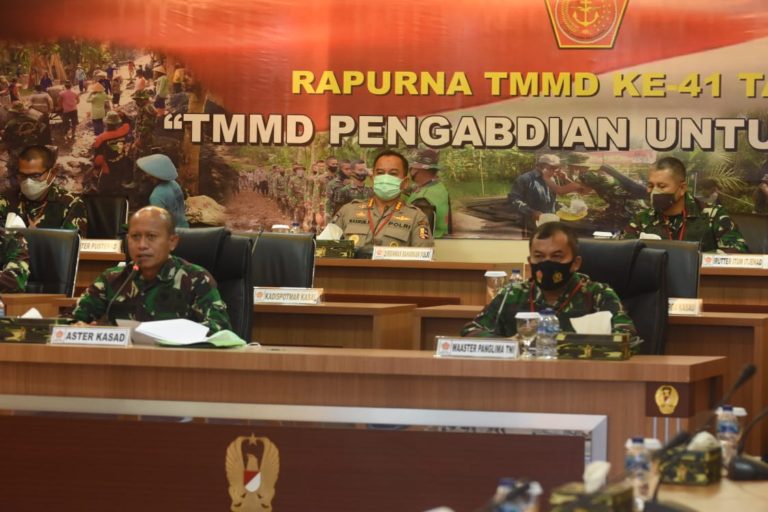 Digelar Virtual, Aster Kasad Pimpin Rapurna TMMD ke-41