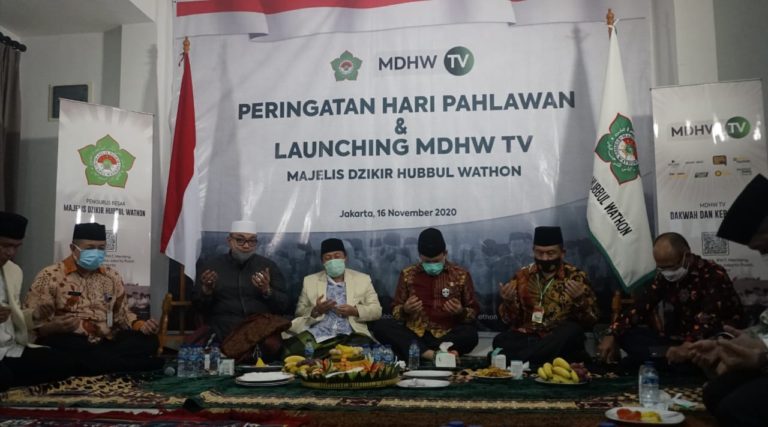 Peringati Hari Pahlawan, Majelis Dzikir Hubbul Wathon luncurkan MDHW TV