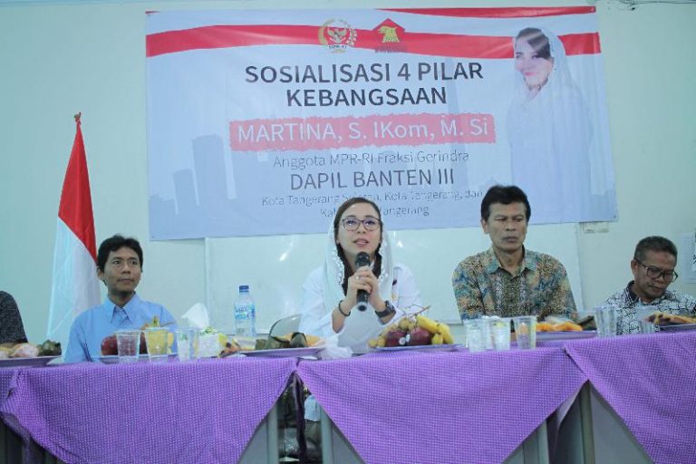 Martina S.Kom Gelar Sosialisasi 4 Pilar di Serpong