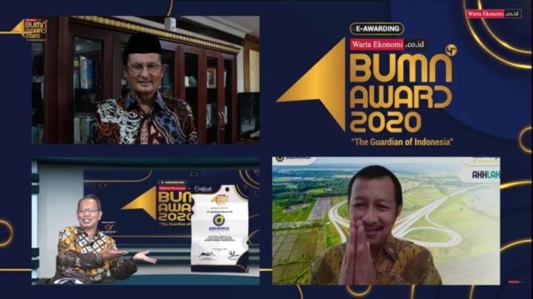Keren! Jasa Marga Sabet Dua Penghargaan di Ajang 4th BUMN Award 2020