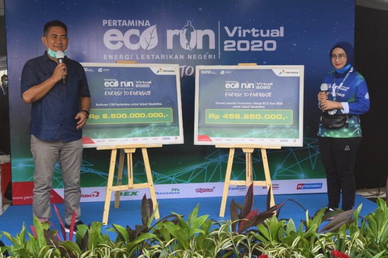 Pertamina Virtual Eco Run 2020, 3.000 Runner Donasi Rp2,95 M untuk Penyandang Disabilitas