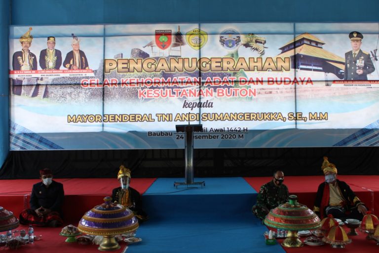 Pangdam Hsn Dianugerahi Gelar Laode Lakina Umane Lipu
