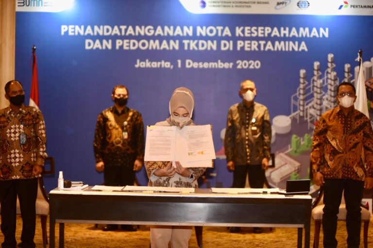 Diapresiasi Luhut, Kerjasama Pertamina dengan BPPT, Sucofindo & Surveyor Indonesia Makin Perkuat Serapan TKDN
