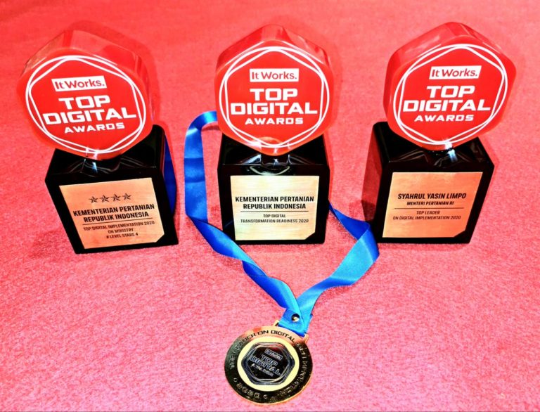 Kementan kembali Dianugrahi Penghargaan, Kali Ini Dari Top Digital Award 2020