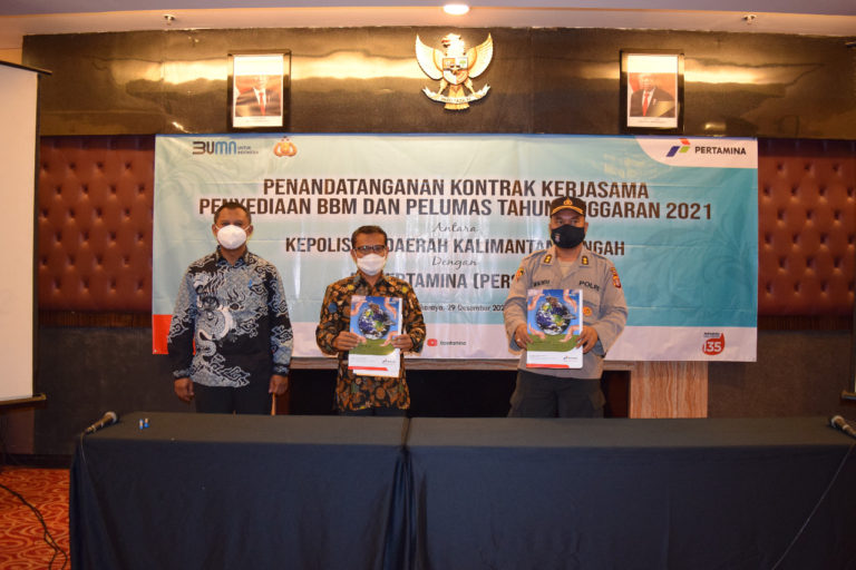 Pastikan Layanan BBM Polda, Pertamina Tandatangani Kerja Sama dengan Polda Kalsel dan Kalteng
