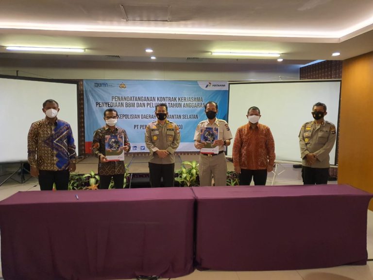 Pertamina Kerjasama dengan Polda Kalimantan Selatan Menghadapi Tahun 2021
