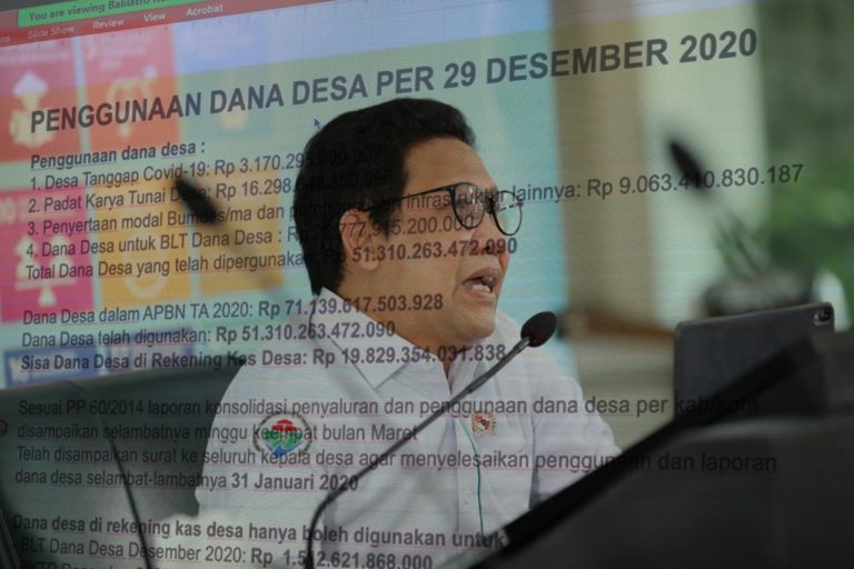 Refleksi Akhir Tahun, Kemendes Sukses Salurkan Dana Desa 99,95 Persen