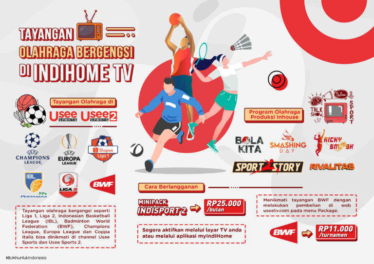 Telkom kembali Hadirkan Tayangan Olahraga Bergengsi di IndiHome TV