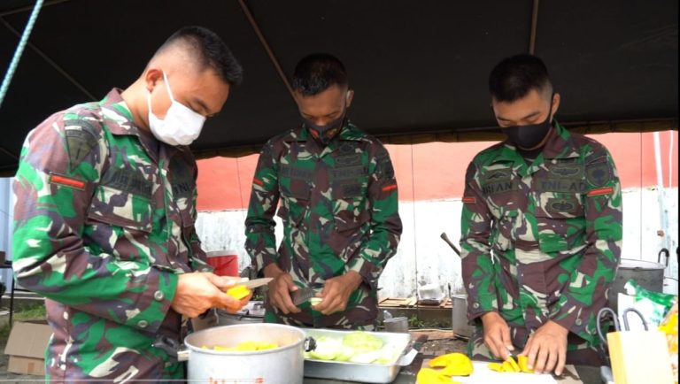 Bantu Korban Gempa Sulbar, Lima Dapur Bekangdam Hsn Sajikan 7.500 Nasbung
