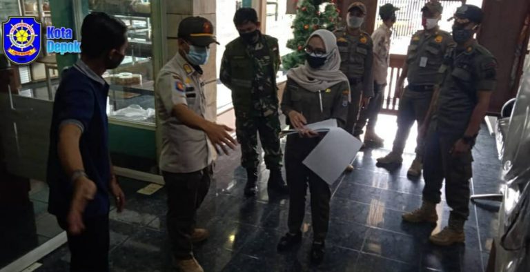 Langgar Jam Operasional, 21 Tempat Usaha di Depok Ditindak