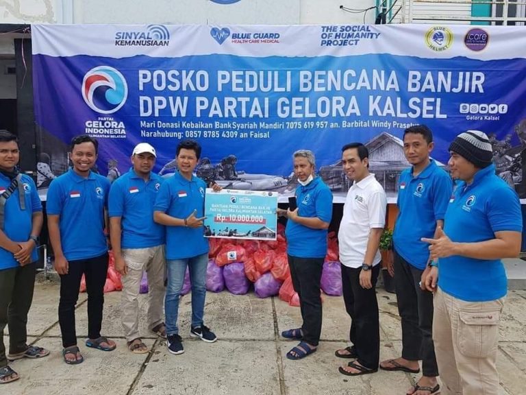 Langkah Kongkret Partai Gelora Bantu Korban Banjir Kalsel