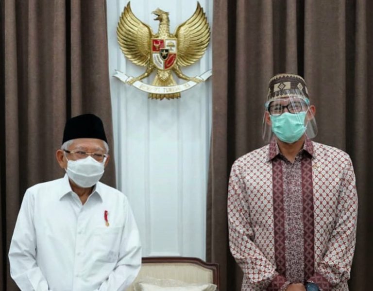 Bertemu Sandiaga, Wapres: Giatkan Budaya Bersih di Sektor Pariwisata